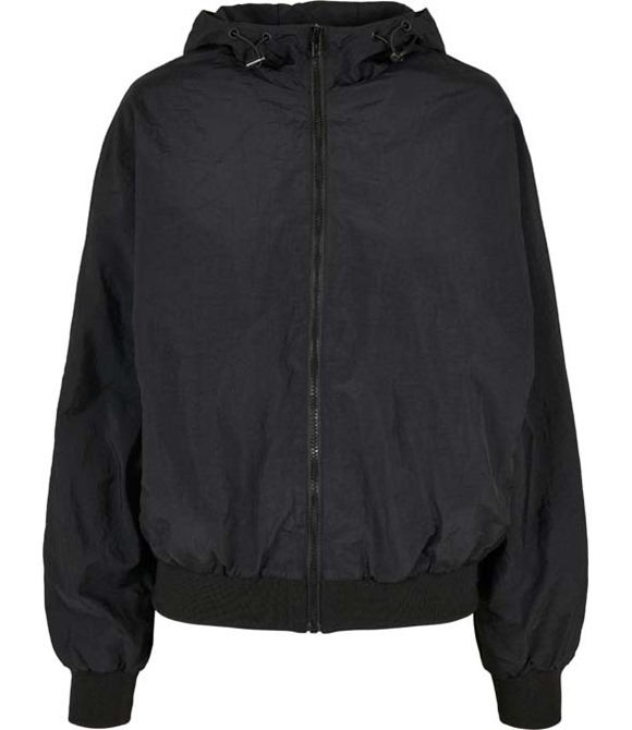 Build Your Brand Women's crinkle batwing jacket