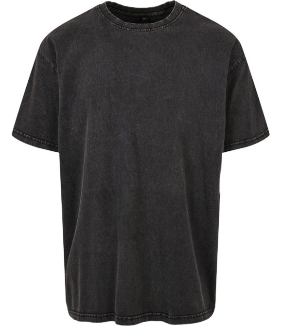 Build Your Brand Acid washed heavy oversized tee