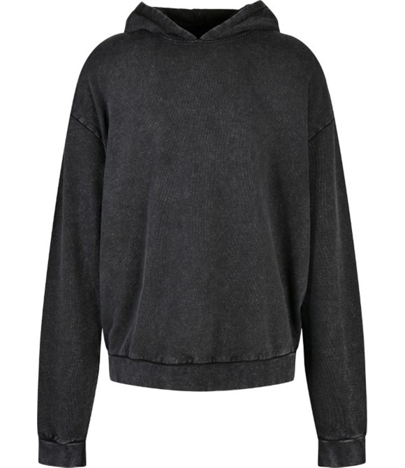 Build Your Brand Acid washed oversize hoodie