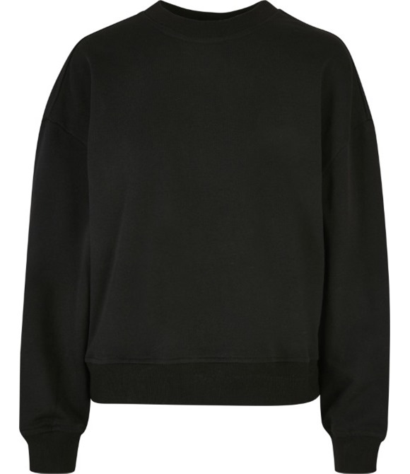 Build Your Brand Women�s oversized crew neck sweatshirt