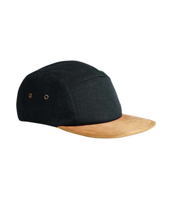 Beechfield Suede peak 5-panel cap