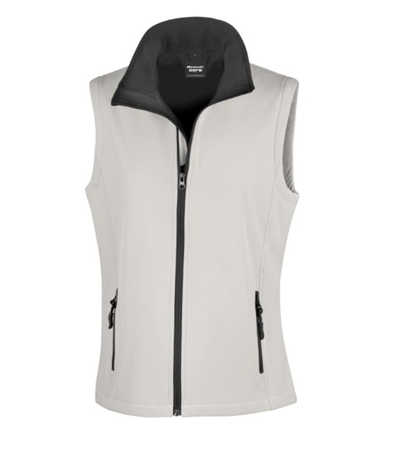 Women's printable softshell bodywarmer