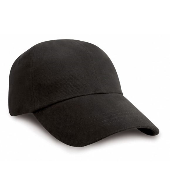 Low-profile heavy brushed cotton cap