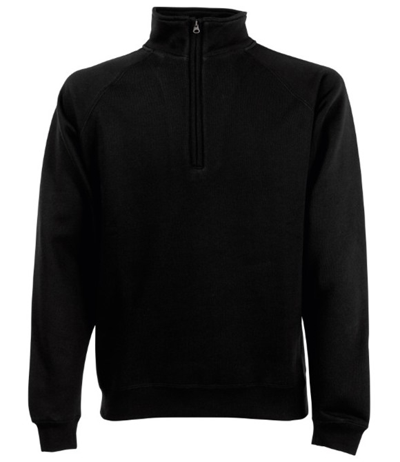 Premium 70/30 zip-neck sweatshirt