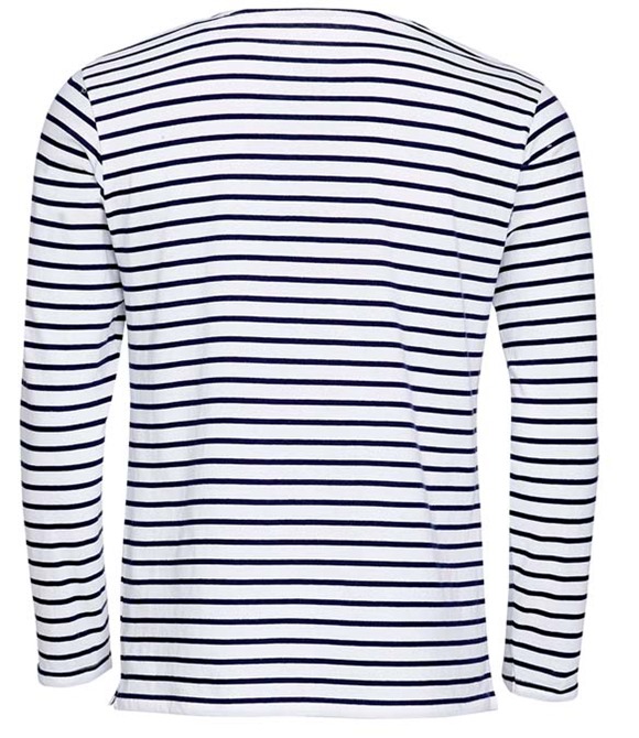 SOL'S Marine Long Sleeve Striped T-Shirt