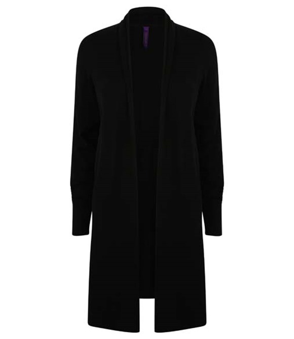 Women's longline open cardigan
