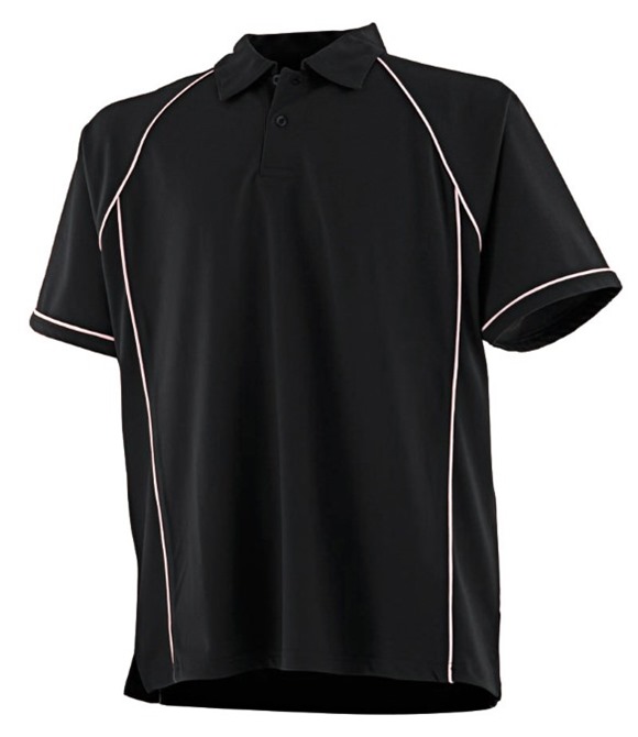 Piped performance polo