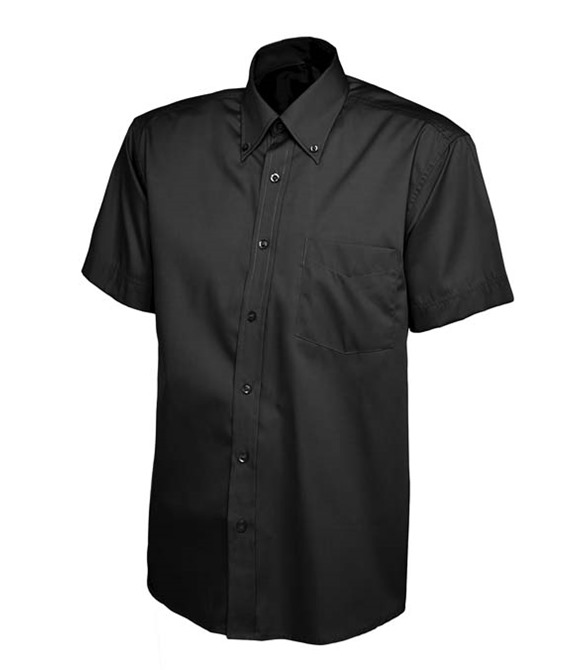 Uneek Mens Pinpoint Oxford Half Sleeve Shirt