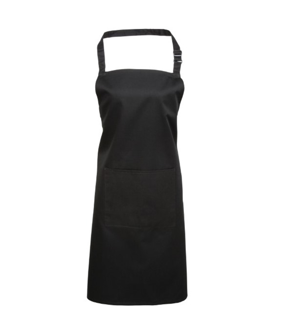 Colours bib apron with pocket
