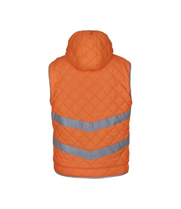 Yoko Hi-vis Kensington hooded gilet (HV007)