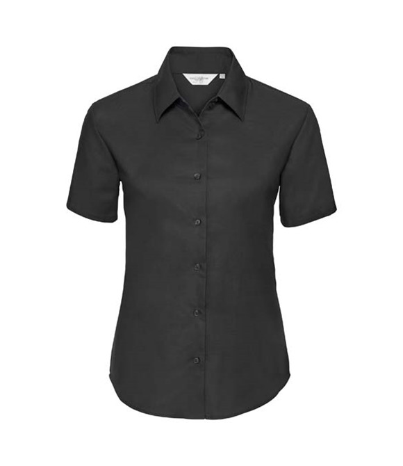 Russell Collection Women's short sleeve Oxford shirt