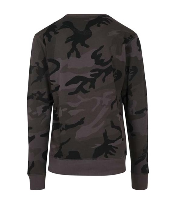 Build Your Brand Camo crew neck