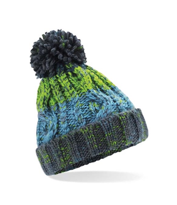 Beechfield Infant/junior corkscrew pom pom beanie