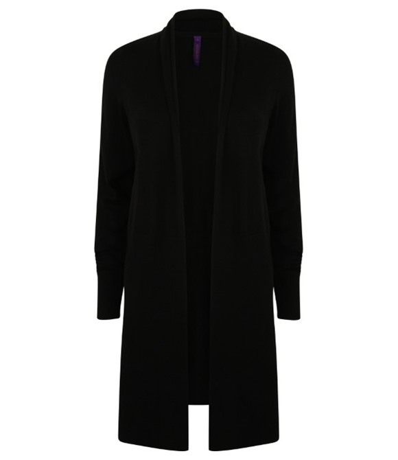 Women's longline open cardigan