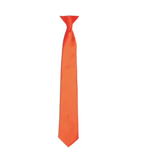 'Colours' satin clip tie