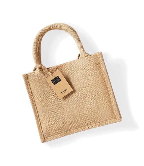 Jute mini gift bag
