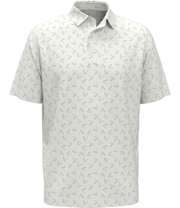 Callaway All-over large chev printed polo