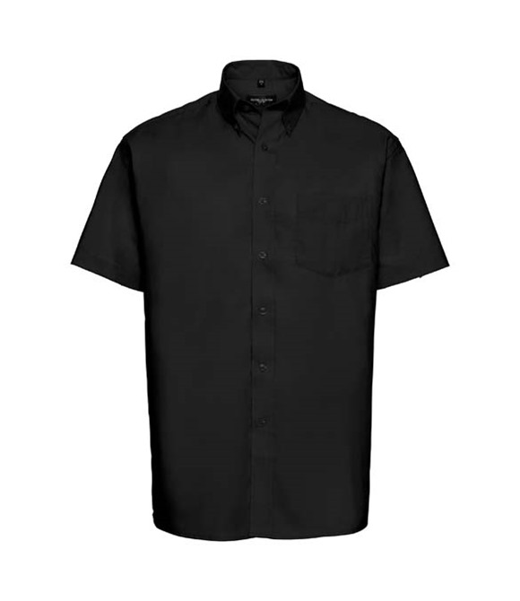 Russell Collection Short sleeve easycare Oxford shirt