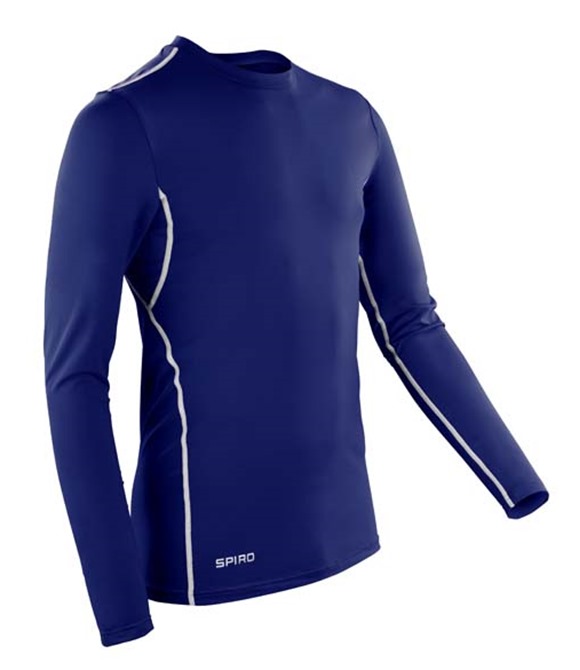 Unisex Long Sleeve Top Spiro Compression Bodyfit Baselayer T-shirt S252X 