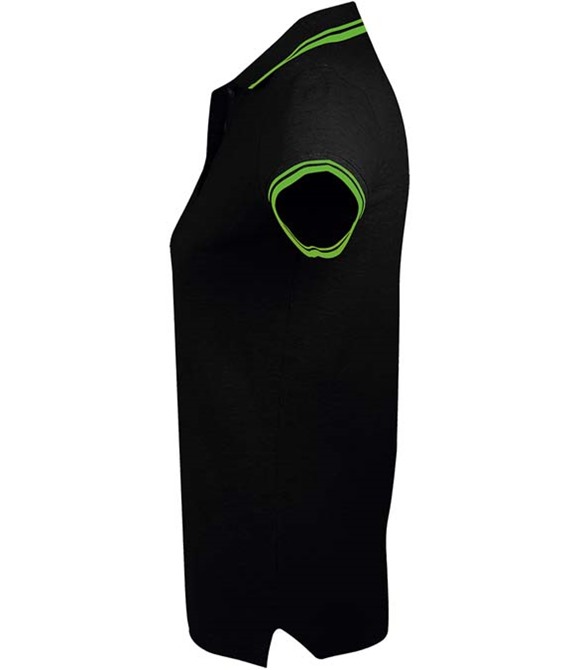 Ladies Pasadena Tipped Cotton Piqué Polo Shirt