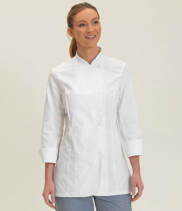 Dennys Ladies Long Sleeve Premium Chef's Jacket