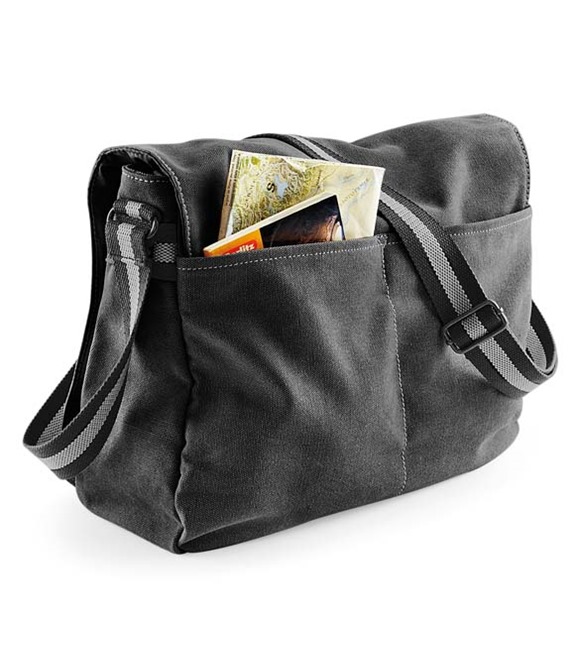 Quadra Vintage Canvas Despatch Bag Funny Shoulder Novelty QD610 Messenger Unisex 