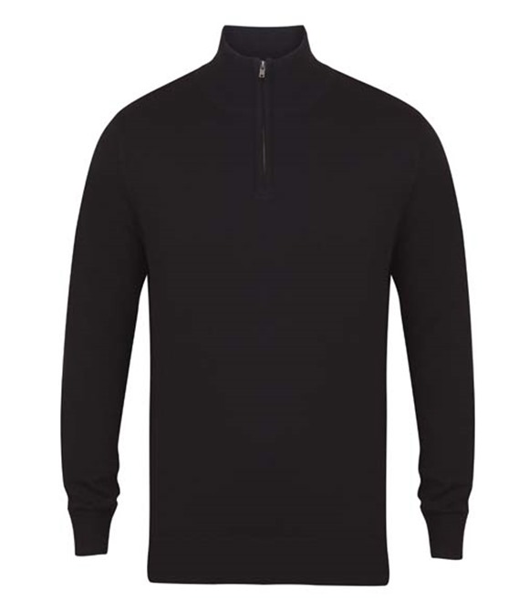 Henbury ¼ zip jumper