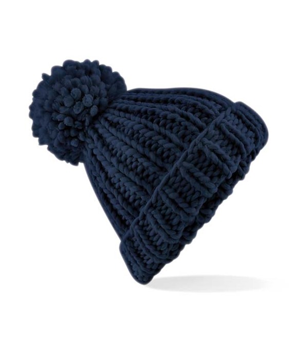 Beechfield Oversized hand-knitted beanie