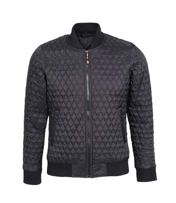 Quilted flight jacket