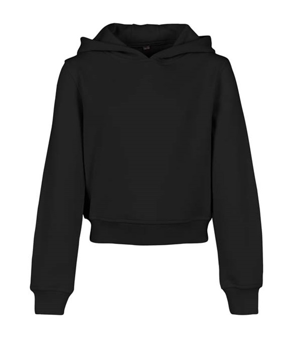 Build Your Brand Girls cropped sweat hoodie