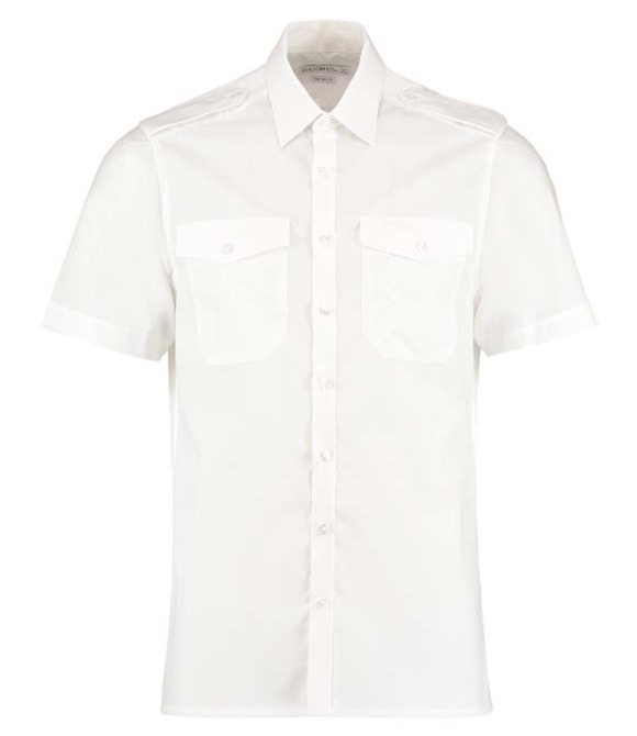 Kustom Kit Pilot shirt short-sleeved (tailored fit)