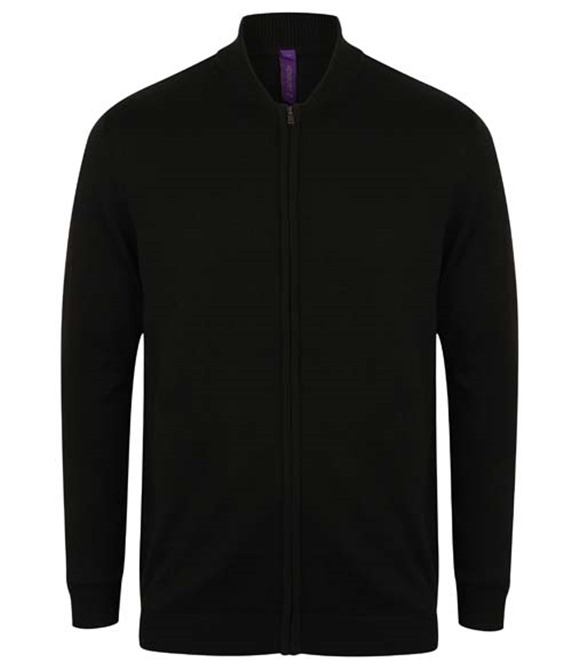 Henbury Unisex zip-through cardigan