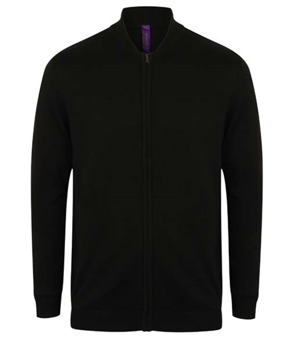 Henbury Unisex zip-through cardigan