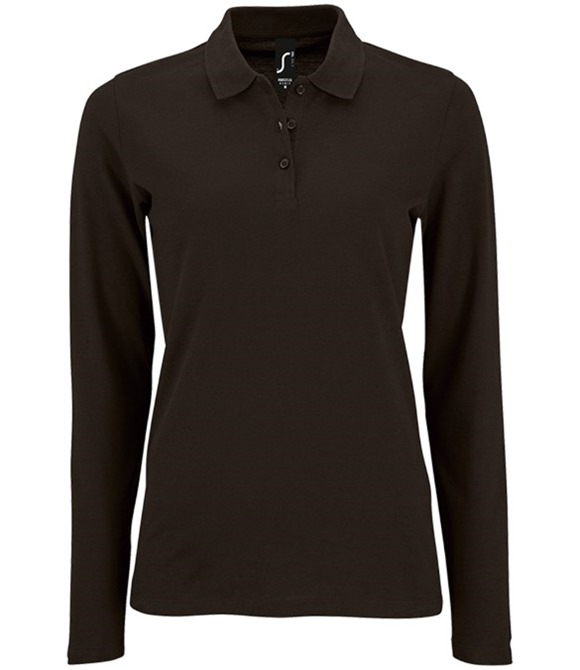 Ladies Perfect Long Sleeve Piqué Polo Shirt