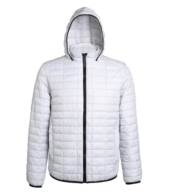 Honeycomb hooded jacket