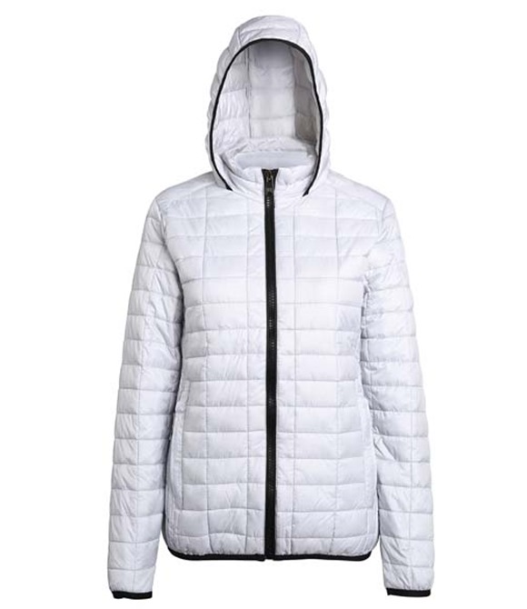 2786 Women's honeycomb hooded jacket