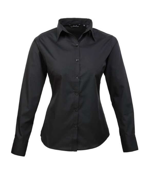 Women's poplin long sleeve blouse
