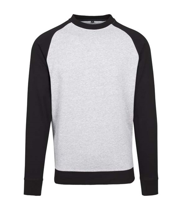 Build Your Brand Raglan crew neck