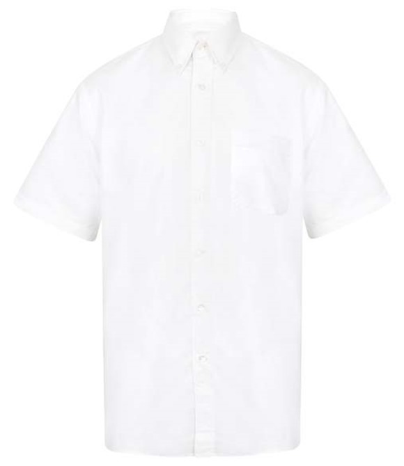 Henbury Short sleeve classic Oxford shirt