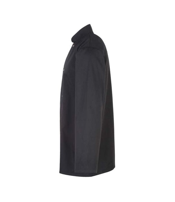 Studded front long sleeve chef's jacket