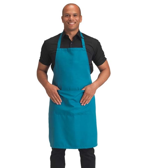 Dennys Polyester Bib Apron with Pocket