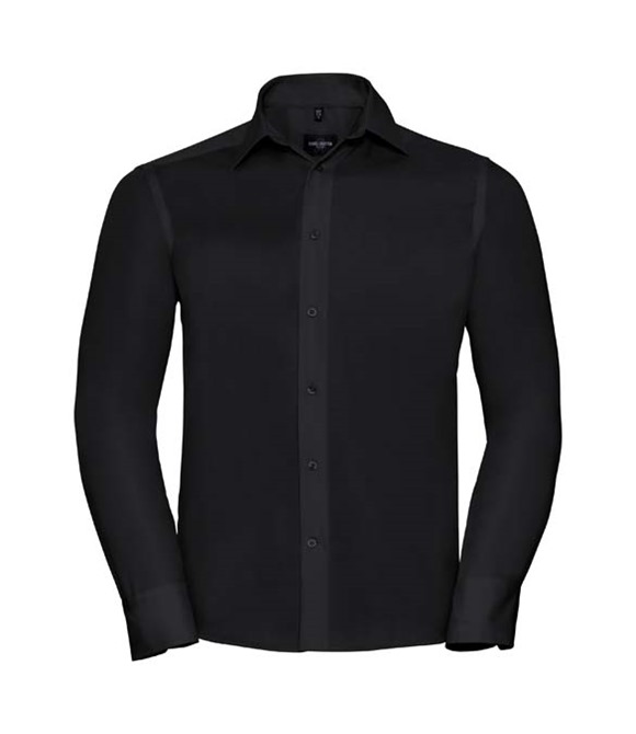 Russell Collection Long sleeve tailored ultimate non-iron shirt