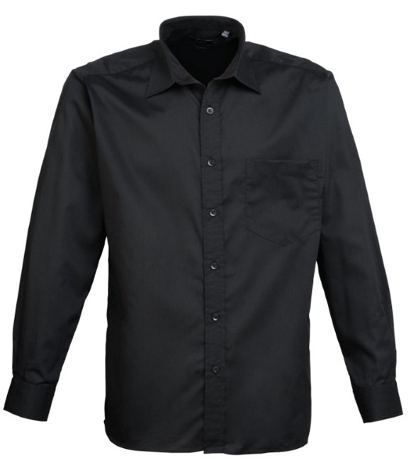 Long sleeve poplin shirt