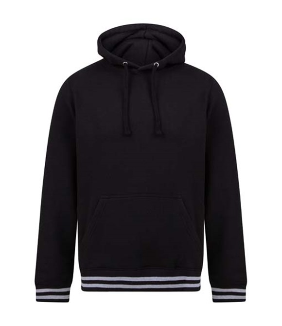 Front Row Hoodie with striped cuffs