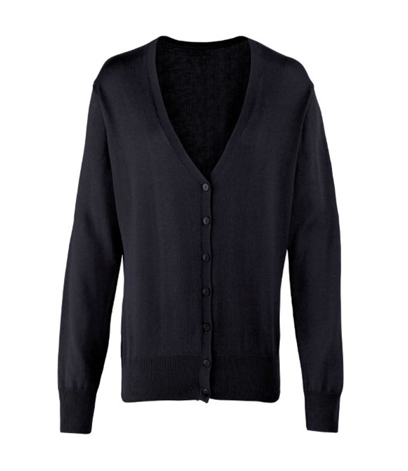 Women's button-through knitted cardigan