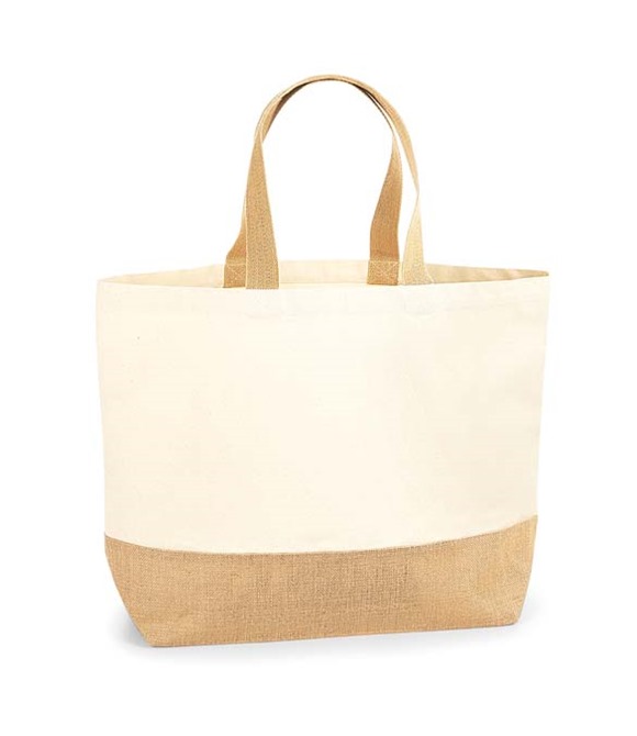 Westford Mill Jute base canvas tote XL