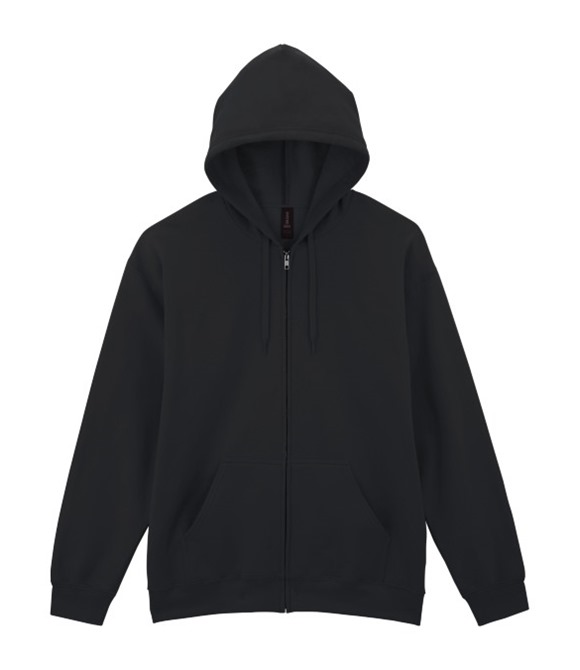 Softstyle� midweight fleece adult full-zip hooded sweatshirt
