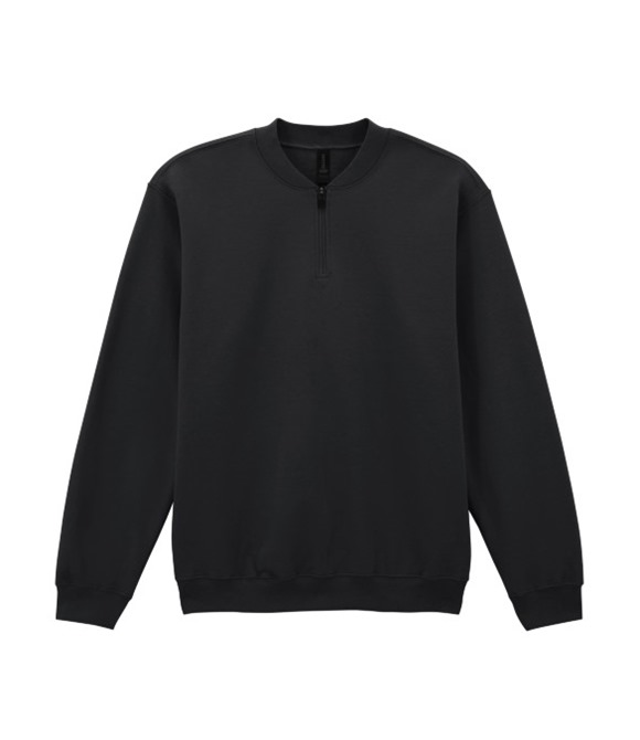 Softstyle� midweight adult fleece 1/4-zip sweatshirt