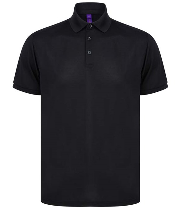 Henbury Recycled polyester polo shirt