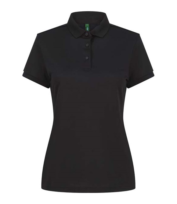 Henbury Women�s recycled polyester polo shirt